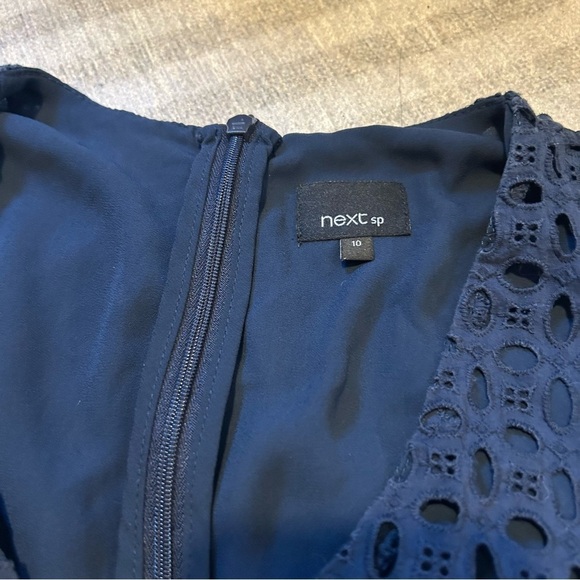 next Navy Eyelet Jumpsuit - Picture 6 of 8